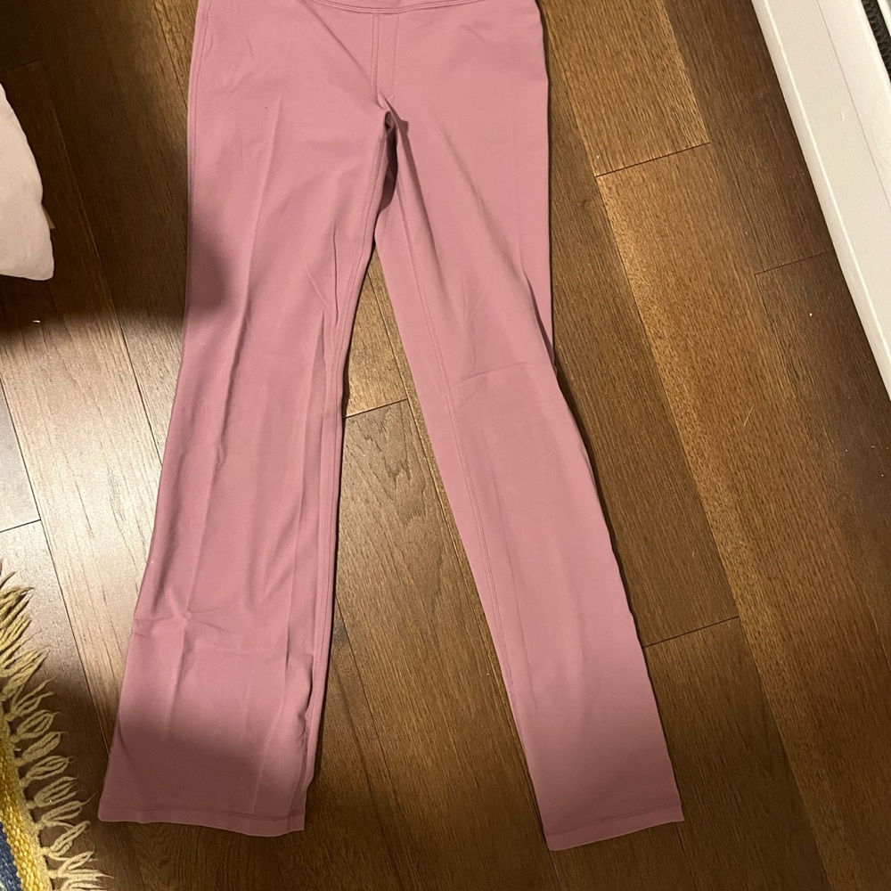 Athleta Mauve Pink Wide-Leg Track Pants